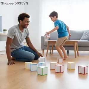 {AKIN} 1 / 3 / 6 Xúc xắc xốp có thể xóa được có thể tái sử dụng, có thể gập lại với dấu xóa khô, đồ chơi DIY bổ sung EVA cho bữa tiệc gia đình {a}