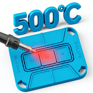 RELLIFE RL-004R Tấm silicon chống trượt đa năng Silicon chịu nhiệt cho điện thoại Giá đỡ Chip BGA CPU Ổ cứng IC Công cụ sửa chữa