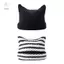 HNKMP Tai Mèo Dễ Thương Beanie Móc Mũ Dành Cho Nữ Cô Gái Dệt Kim Y2K Sọc Mùa Đông Ấm Áp Rời Phù Hợp Với Handmade HipHop Phong Cách Mũ Skullies.