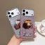 Thích hợp cho Apple 17PM Vỏ điện thoại DIY Luxury Full Diamond 16pm Vỏ bảo vệ Kim cương cao cấp 17pro Mèo con ba chiều