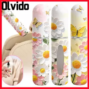 Bình xoay dạng xịt OLVIDO, Chai nước hoa Mini có thể đổ lại rỗng, Bình xịt lưu trữ di động Hộp đựng mỹ phẩm rỗng 5ml