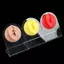 CANAMEK Silicone Ear Model Practice Piercings Tools Ear Studs Display With Acrylic Stand CSF