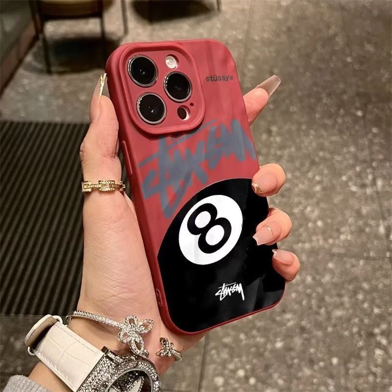 Ốp lưng thỏ trắng cho iPhone 17/15/13/12/11/XR/8 Plus/Pro/Pro MaxVân sao chổi nếp gấp