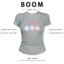 BOOM Áo Baby Tee Nữ Cotton Ôm Body-Áo Thun Ngắn Tay Y2K In Hình PhongCách Mùa Hè, Cổ Tròn Hàng Đầucách hàn quốc phong245