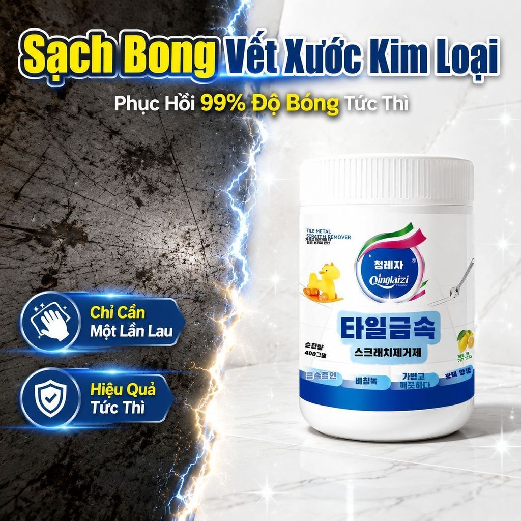 🔥Gạch men kem tẩy vết xước kim loại /Dung dịch tẩy vết xước gạch men /Dung dịch tẩy vết xước kim loại và đá
