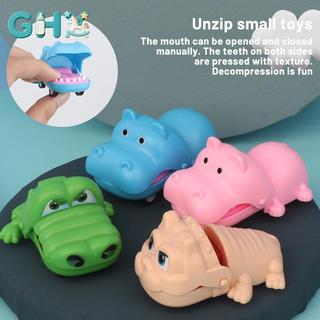GHX Cắn Tay Cá Sấu Miệng Kéo-ba Đồ Chơi Ô Tô Hoạt Hình Hippo Puppy Kéo Ba Đồ Chơi Xe Báo Chí Răng Cắn Ngón Tay Triy Đồ Chơi VN