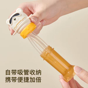 Trẻ Em Cho Bé Nước Uống Di Động Dụng Cụ Tiện Dụng Chống choking Nắp Chai Nước Khoáng Ống Hút Nắp Chai Nước Chuyển Đổi Nắp Miệng Đa Năng QU3R