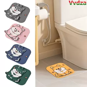 Vỏ thoát nước sàn VVDZA, Thảm thoát nước sàn cho chó hoạt hình bằng silicon, Tấm lọc cống chống mùi sáng tạo chống tắc chống côn trùng cho nhà vệ sinh nhà bếp