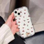 Ốp Lưng Nhỏ Màu Đỏ Anh Đào Hồng Hoa Cúc Hoa Dành Cho IPhone X X Xs Xr 7 8 Plus 11 12 13 14 Pro Max Xs Max Ốp Lưng Silicon Mềm INS