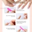 24 Chiếc Hạnh Nhân Hồng Pháp Bấm Vào Móng Tay Thiết Kế Ngôi Sao Acrylic Nhân Tạo Móng Tay Giả Cho Nữ Bé Gái Đảng
