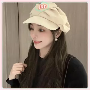 JRP Hình Bát Giác Mũ Nồi Len Newsboy Mũ Nữ Đám Mây Đường Phố Vành Mũ Nồi Ngoài Trời Mũ JRP
