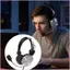 Gaming Headsets With Microphones For Laptop PC 3.5mm Cord Earphones Black White Blue