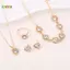 < Honeyba > 5 Bộ Trang Sức Hình Trái Tim Sang Trọng Của Nhẫn Nelace Vòng Tay Nữ Cô Dâu Phụ Kiện Cưới Quà Tặng Kỷ Niệm Đẹp