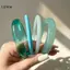 LUImo Bohemian 4 Chiếc Màu Xanh Mờ Acrylic Nhựa Vòng Tay Không Độc Hại Mịn Vòng Tay Cho Đi Biển Kỳ Nghỉ Dự Tiệc Quà Tặng SBS