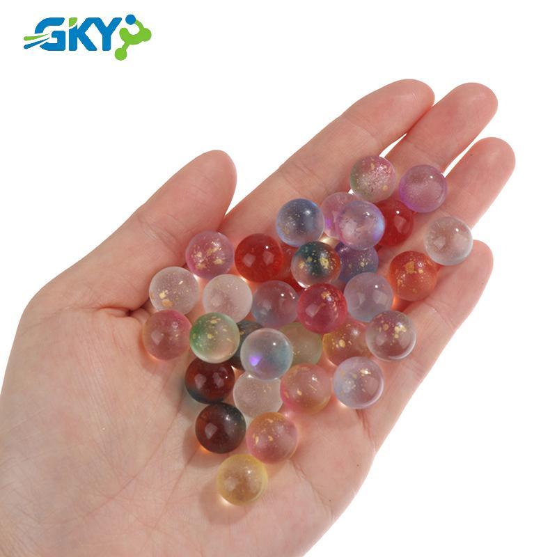 GKY 50 Chiếc 12 Mm Thủy Tinh Bóng Quyến Rũ Trong Suốt Pinball Máy Trang Trí Nhà Cho Bể Cá Bình Cá Đồ Chơi Bể Cá Cho Trẻ Em Trẻ Em GKY