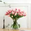 MAKY Nhân Tạo Hoa Tulip Giả Bó Hoa Giả Cảm Ứng Thật Nhà Tiệc Cưới Trang Trí VN