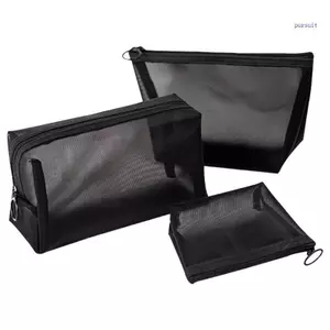 SUIT Túi Trang Điểm Trong Suốt Túi Đựng Mỹ Phẩm Du Lịch Di Động Túi Vệ Sinh Đa Năng Có Dụng Cụ Sắp Xếp Mỹ Phẩm