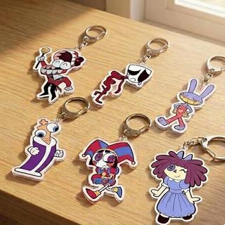 Digital Circus 1: High-Quality 5cm Acrylic Keychain - Double-Sided Print - BUBBLE