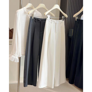 Nhỏ Cao Cấp Đơn Giản Drape Phù Hợp Với Quần Nữ Mùa Xuân 2026 Phong Cách Mới Chân Dài Thẳng Phù Hợp Với Quần Ống Rộng Thường Ngày26061705