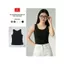 Áo thun nữ CARDINA cotton zip sát nách cổ tròn kiểu dáng basic 6ATS02