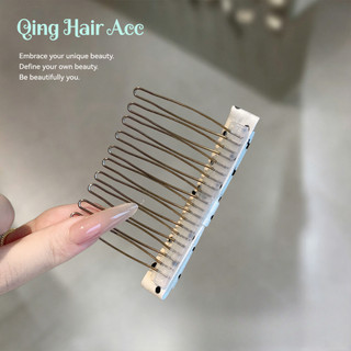 Pháp Đen Trắng Chấm Bi Nơ Lược Chải Tóc Chèn Lược Tidy-up Phụ Kiện Tóc Gãy Mặt Trên Chấm Tóc Kẹp Bên Kẹp Tính Khí Kết Cấu