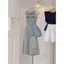 Mùa hè Thiết kế phong cách mới Quần cắt Denim thêu cho nữ Thời trang Phù hợp với eo cao dáng rộng dáng rộng dáng rộng nhìn thẳng W