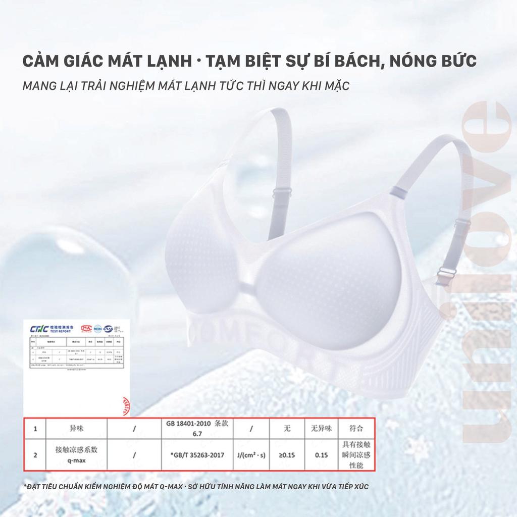 Bra Áo Lót Su Kem Nền Siêu Tàng Hình Thạch Jelly Nâng Ngực Chống Chảy Xệ Không Gọng Unilove 6609