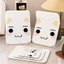Mặt mèo trắ trắng đơn giảnGấp gọn, mang theo dễ dàngKính đơp mini tiện dụng