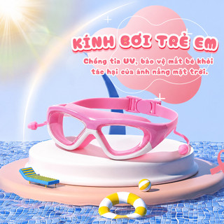 [Kèm Hộp] Kính Bơi Trẻ Em, Kính Bới 3-15 Có Nút Bịt Tai Chuyên Dành Cho Trẻ Em,Kính Bới Chống Mù Chất Liệu Silicon Chất