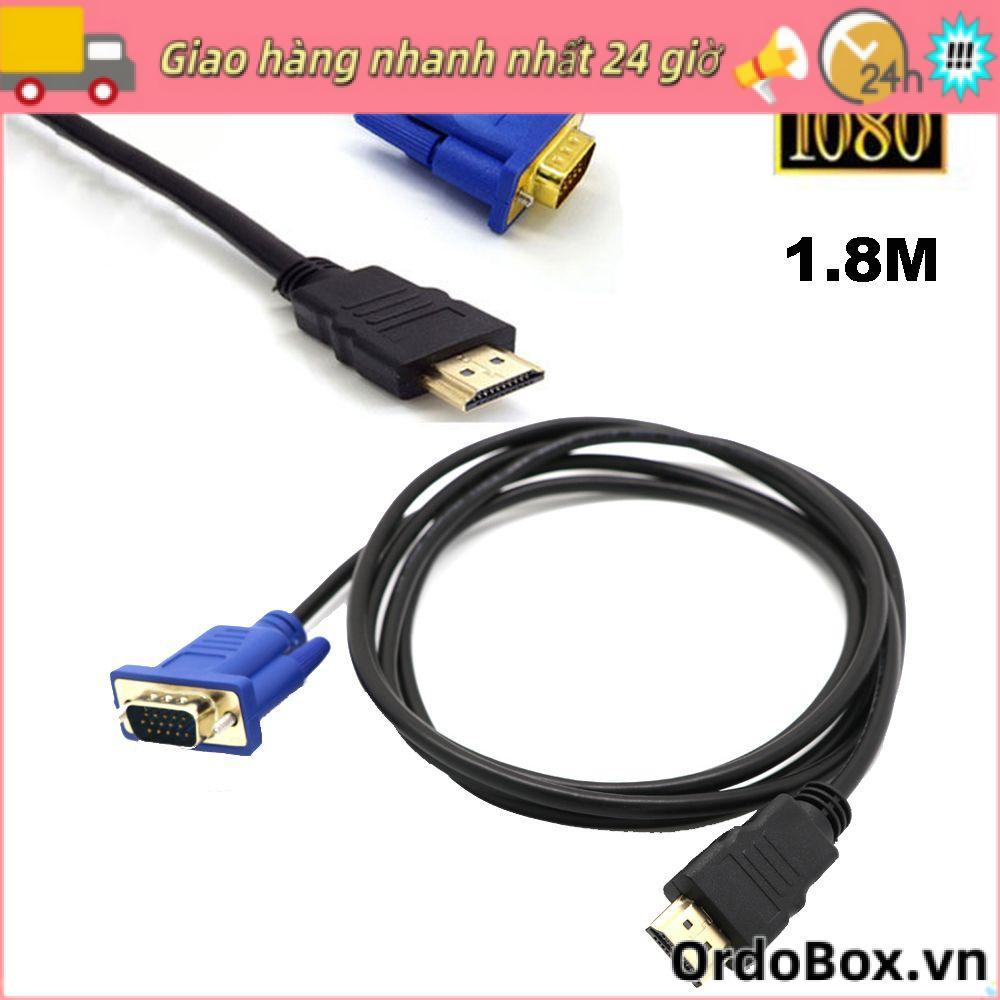 ORDOBOX 1.8M 6FT Bộ Chuyển Đổi Chất Lượng Cao Multime HDMI Sang VGA Cho HDTV PC Laptop