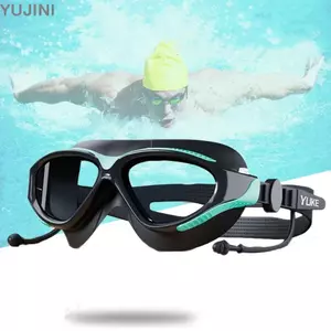 Kính bơi dành cho người lớn YUJUNI, có nút tai Kính silicon chống thấm nước, Phụ kiện bơi lội HD chuyên nghiệp Kính bơi chống sương mù