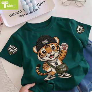 COD✅ (Hồ Chí Minh)Kids T Mall Áo phông tay ngắn In hình hoạt hình Áo Kiểu rộng và ấn tượng Trẻ em thời trang #VN94