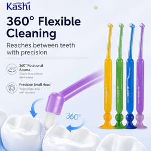 Bàn chải đánh răng Tuft đơn 2 chiếc Lông mềm đầu nhỏ cho niềng răng & răng sau