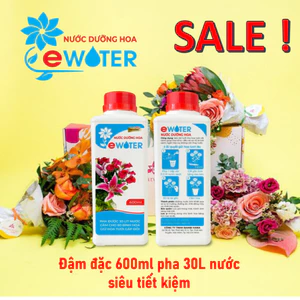 Chai Nước dưỡng hoa Bambi Ewater 600ml Giúp Hoa Tươi Lâu Đến 20 Ngày