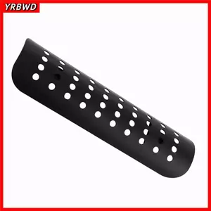 Vỏ nhiệt ống xả YRBWD, Lỗ thông gió Tấm chắn nhiệt xe máy bằng nhôm, Độ bền trầy xước Kẹp thép không gỉ Vỏ bọc tấm chắn nhiệt ống cách nhiệt