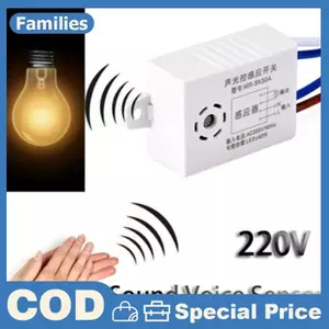 Công tắc cảm biến giọng nói 220V Máy dò công tắc bật tắt tự động thông minh trong nhà