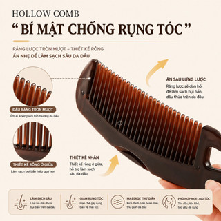 Lược Hỗ Trợ Giảm Gàu Cao Cấp Có Tay Cầm – Lược Massage Da Đầu, Gỡ Rối Tóc, Phồng Chân Tóc Tiện Lợi