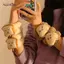 AqToCna Spa Dây Đeo Tay Để Rửa Mặt Lông Cừu Chăm Sóc Da Bánh Mì Nướng Tóc Dây Đeo Cổ Tay Cho Nữ Bé Gái Trang Điểm AqToCna