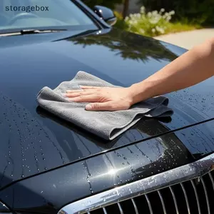 Khăn lau ô tô Microfiber Scratch Free Vải chi tiết mềm siêu thấm cho nội thất và ngoại thất xe đẹp