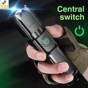 < YEI > Đèn Flash Di Động Có Thể Sạc Lại Đèn Pin Led Sạc Công Suất Cao Cắm Trại Đèn Pin Siêu Mạnh Mẽ Đèn Hoạt Động Mới