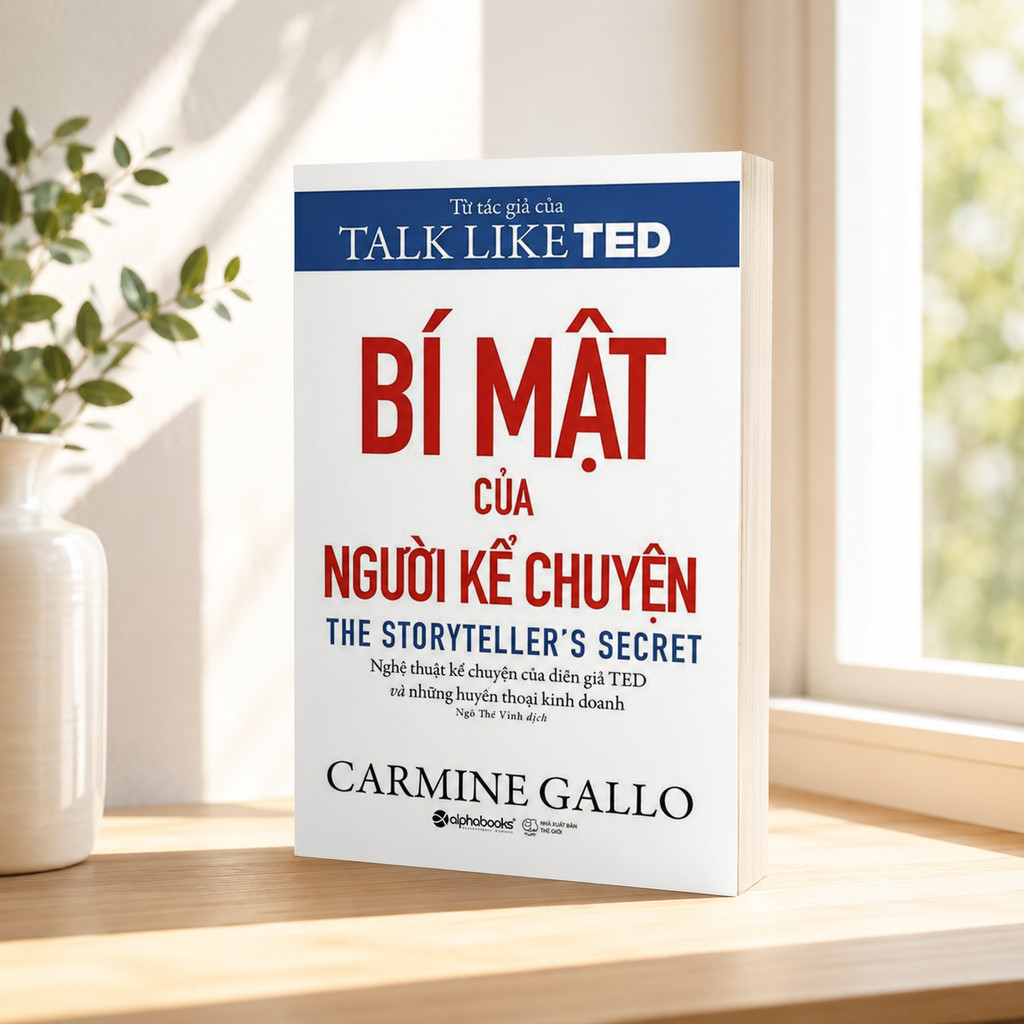 Sách - Bí Mật Của Người Kể Chuyện - Carmine Gallo (Alpha Books)