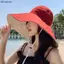 Bluelover Vành Rộng Mũ Chống Nắng Nữ Chống Tia UV Đi Bộ Đường Dài Người Cá Mũ Gấp Mùa Hè Chắc Chắn Mũ Đi Biển Hai Mặt Mũ Chống Nắng Mới