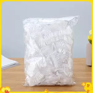 100 Chiếc Dùng Một Lần Bịt Tai Trong Suốt Chống Thấm Nước Bịt Tai Thuốc Nhuộm Tóc Perm Màu Nhựa Bịt Tai