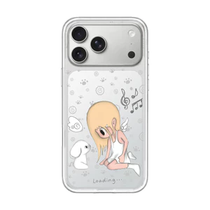 Ốp điện thoại mờ cứng hình cô gái hoạt hình từ tính cho iPhone 17 Pro Max 16 Pro 15 14 Vỏ bảo vệ mờ