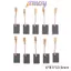 TMOY 10 Chiếc Than Chì Động Cơ Đồng Carbon Bộ Bàn Chải Cho Máy Xay Góc 6 * 8.5 * 13.5mm TMOY
