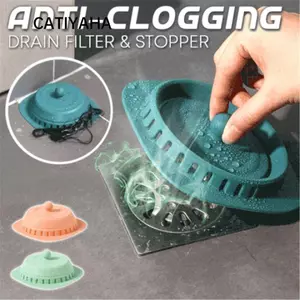 CATIYAHA Nắp đậy khử mùi, lưới lọc bồn rửa chống tắc, nắp thoát sàn silicon chống côn trùng và mùi hôi