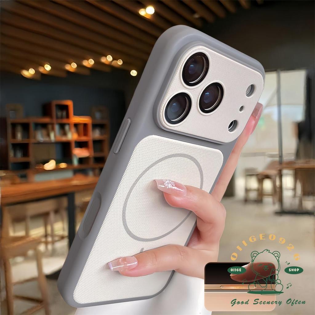 Chất lỏng silica gel sóng điểm từ tính Vỏ điện thoại iphone17 Pro Max 16 15 14 13 12 vỏ cho vỏ iPhone Vỏ mềm silicon TPU chống sốc