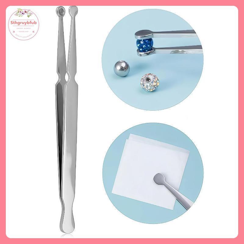 STHB Thép Không Gỉ Xuyên Buộc Kẹp Dụng Cụ Môi Móng Tay Bông Tai Đâm Đâm Kẹp Mở Đóng Tai Mũi Vách Ngăn Cơ Thể Xuyên Dụng Cụ VN