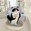 HL Hoạt Hình Nhung San Hô Khăn Tay Cho Nhà Bếp Kawaii Mèo Khăn Lau Tay Vải Vệ Sinh Phòng Tắm Treo Khăn Thấm Hút Sạch Rag LMWU