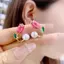 Bluelover Hàn Quốc Ánh Sáng Sang Trọng Tulip Giả Ngọc Trai Bông Tai Dành Cho Nữ Hai Cách Đeo Bông Tai Cho Bé Gái Trang Sức Tiệc Hàng Ngày Mới